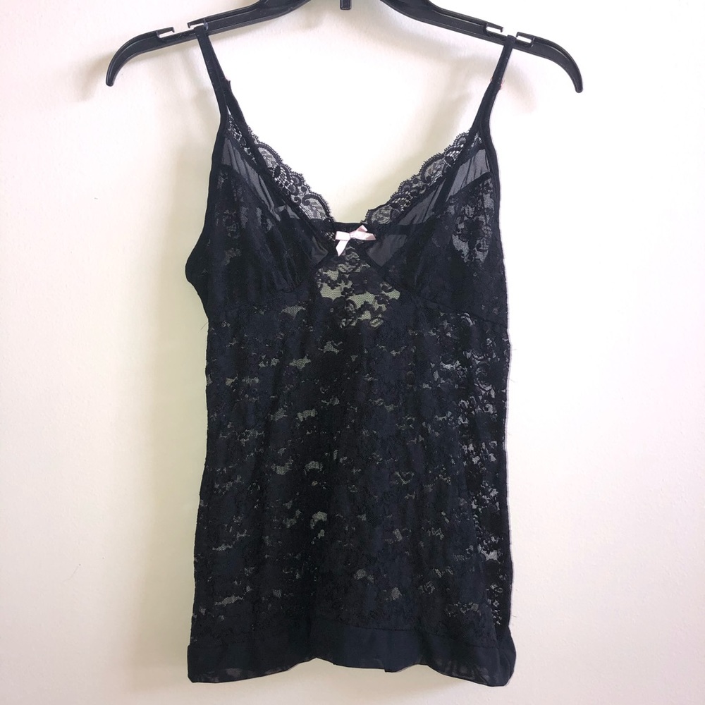 Cosmopolitan lace cami black size S